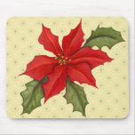 Poinsettia Christmas Mouse Mat
