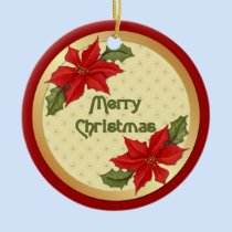 Poinsettia Christmas Ornaments ornaments