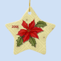 Poinsettia Christmas Ornaments ornaments