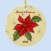 Poinsettia Christmas Ornaments ornaments