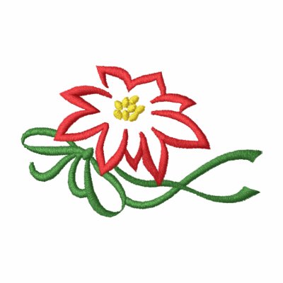 Poinsettia Embroidered Shirt Poinsettia Embroidered Shirt