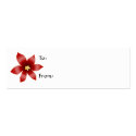 Poinsettia Gift Tag business cards by Christianphotogirl Poinsettia Gift Tag business cards