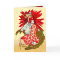 Poinsettia Girl cards