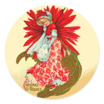 Poinsettia Girl stickers by Memory_Lane Poinsettia Girl stickers