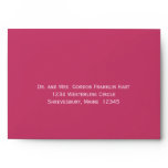Poinsettia Holiday Wedding Invitation Envelopes A7