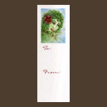 Poinsettia Holly Nymph Gift Tag business cards