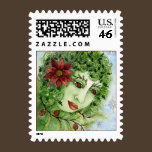 Poinsettia Holly Nymph Postage Stamp stamps