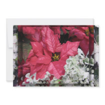 Poinsettia invitations