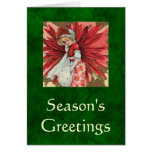Poinsettia Lady card