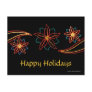 Poinsettia Lights Post Card