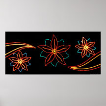 Poinsettia Lights Posters