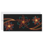 Poinsettia Lights Custom Rack Cards