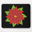 Poinsettia mousepads