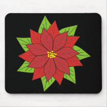 Poinsettia mousepads