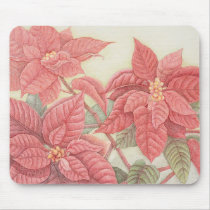 Poinsettia mousepads
