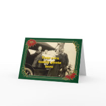 Poinsettia Photo Frame card