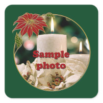 Poinsettia Photo Frame stickers