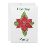 Poinsettia Psalm 148 Invitation invitations
