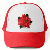 Poinsettia rouge, cap hats by Riviere Poinsettia rouge, cap hats