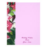 Poinsettia stationary custom letterhead