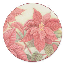 Poinsettia stickers