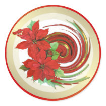 Poinsettia Swirl stickers by Spice Poinsettia Swirl stickers