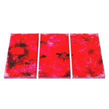 POINSETTIA WASH Wrapped Canvas Print