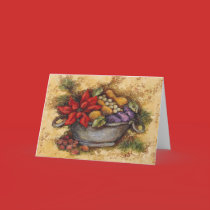 POINSETTIA WITH FRUIT cards