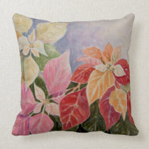 Poinsettias Holiday American MoJo Pillows pillows