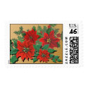 Poinsettias Holiday POSTAGE STAMPS by RanchLady Poinsettias Holiday POSTAGE STAMPS