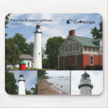 Point Aux Barques Lighthouse mousepads