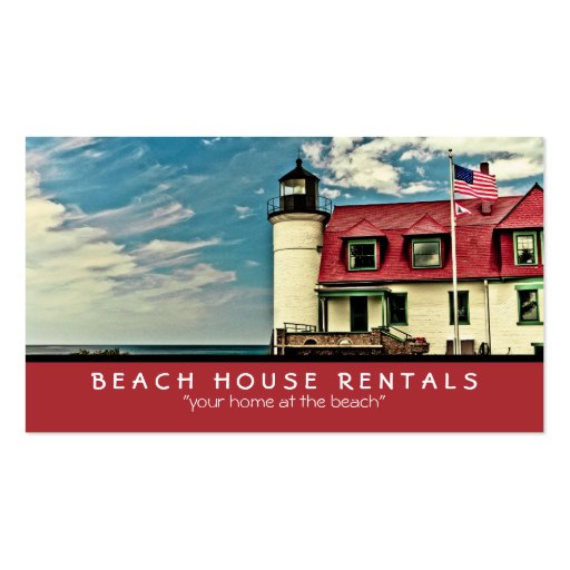 Point Betsie Lighthouse Business Cards (front side)