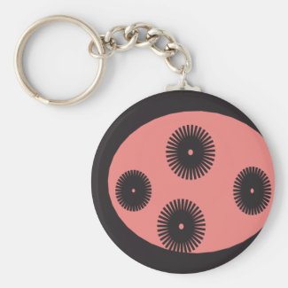 point black and pink background abstract keychain