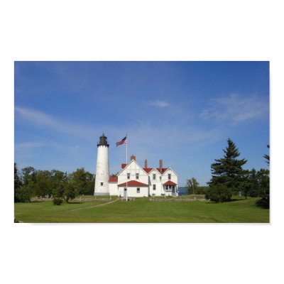 Point Iroquois Lighthouse, Michigan Print by ladyred0269