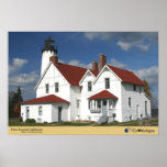 Point Iroquois Lighthouse - Michigan Print