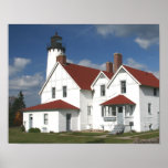 Point Iroquois Lighthouse Poster