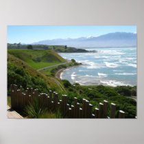Point Kean, Kaikoura, New Zealand Print