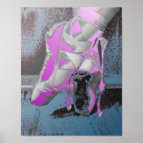 Pointe Shoes Ballet Dance Print
