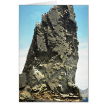 Pointed rock detail, Bartolome Island, Galapagos I Greeting Card