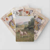 Pointer and Gordon Setter Playing Cards playing cards