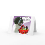 Pointer (blk)  Halloween Candy Greeting Card