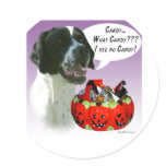 Pointer (blk)  Halloween Candy Round Stickers