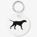 Pointer Dog (in black) keychains