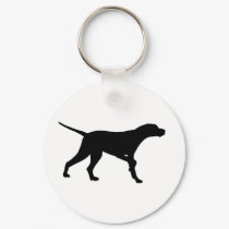 Pointer Dog (in black) keychains