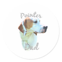 Pointer (lemon) Dad 2 stickers