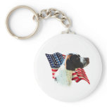 Pointer (liver)  Flag Keychain
