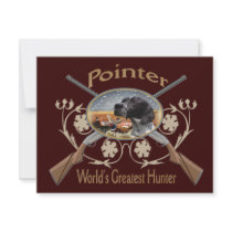 Pointer No Hunting Custom Invitations