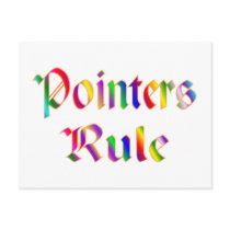 Pointers Rule postcards