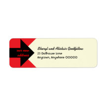 Pointing Arrow Moving Announcement Return Address Return Address Labels