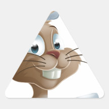Pointing Bunny Rabbit Stickers